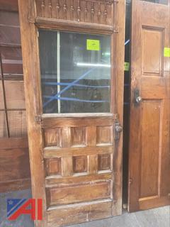 (2) Exterior Wood Doors
